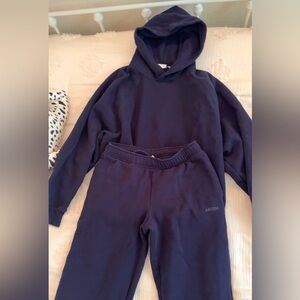 Aritzia Navy Blue Sweat Set